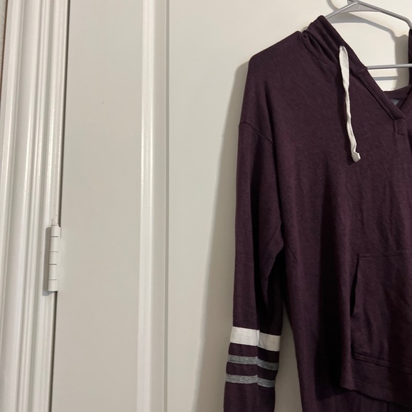 EUC Mix By 41 Hawthorn V-Neck Pullover Hoodie Sweater Purple Women's Sized Large - Picture 3 of 7